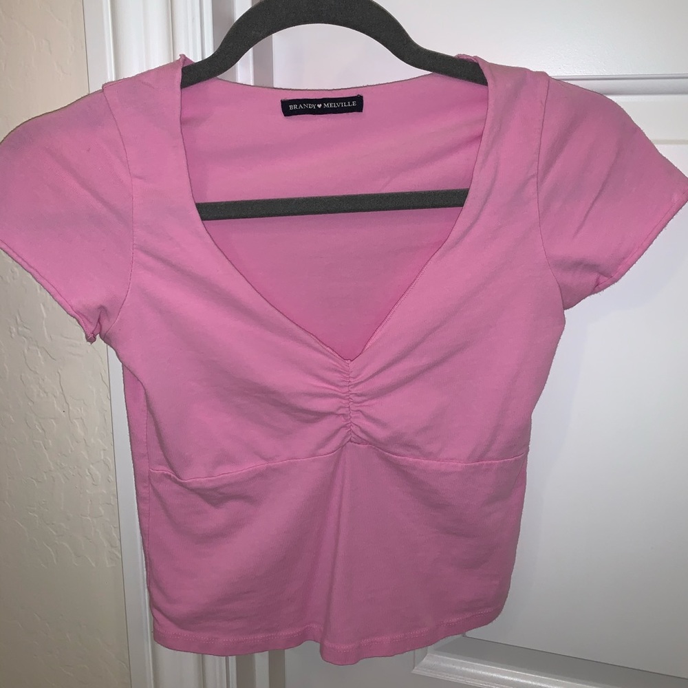 Pink crop top